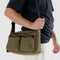 model wearing seaweed medium cargo bag