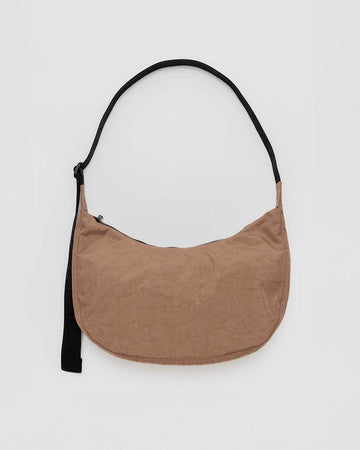 light brown medium crescent bag