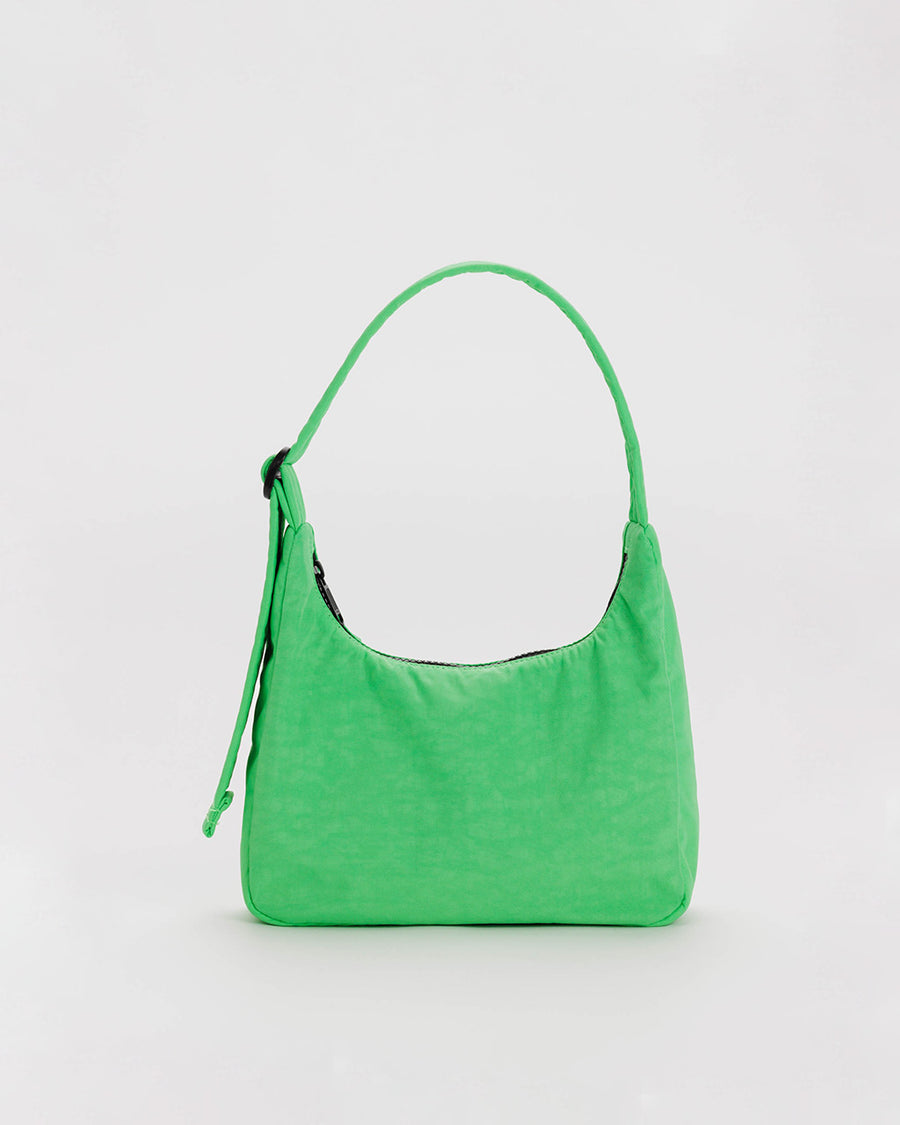 light green mini nylon shoulder bag