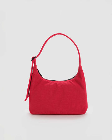 candy apple red mini nylon shoulder bag