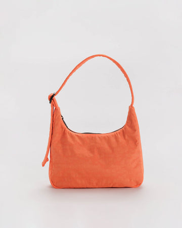 coral mini nylon shoulder bag