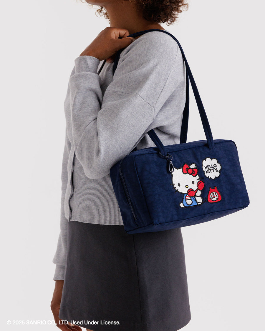 Nylon Bowler Bag - Embroidered Hello Kitty Phone – ban.do