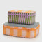 set of 2 colorful multi stripe packing cubes
