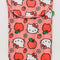 pink 16 in. laptop sleeve with hello kitty face and apple print