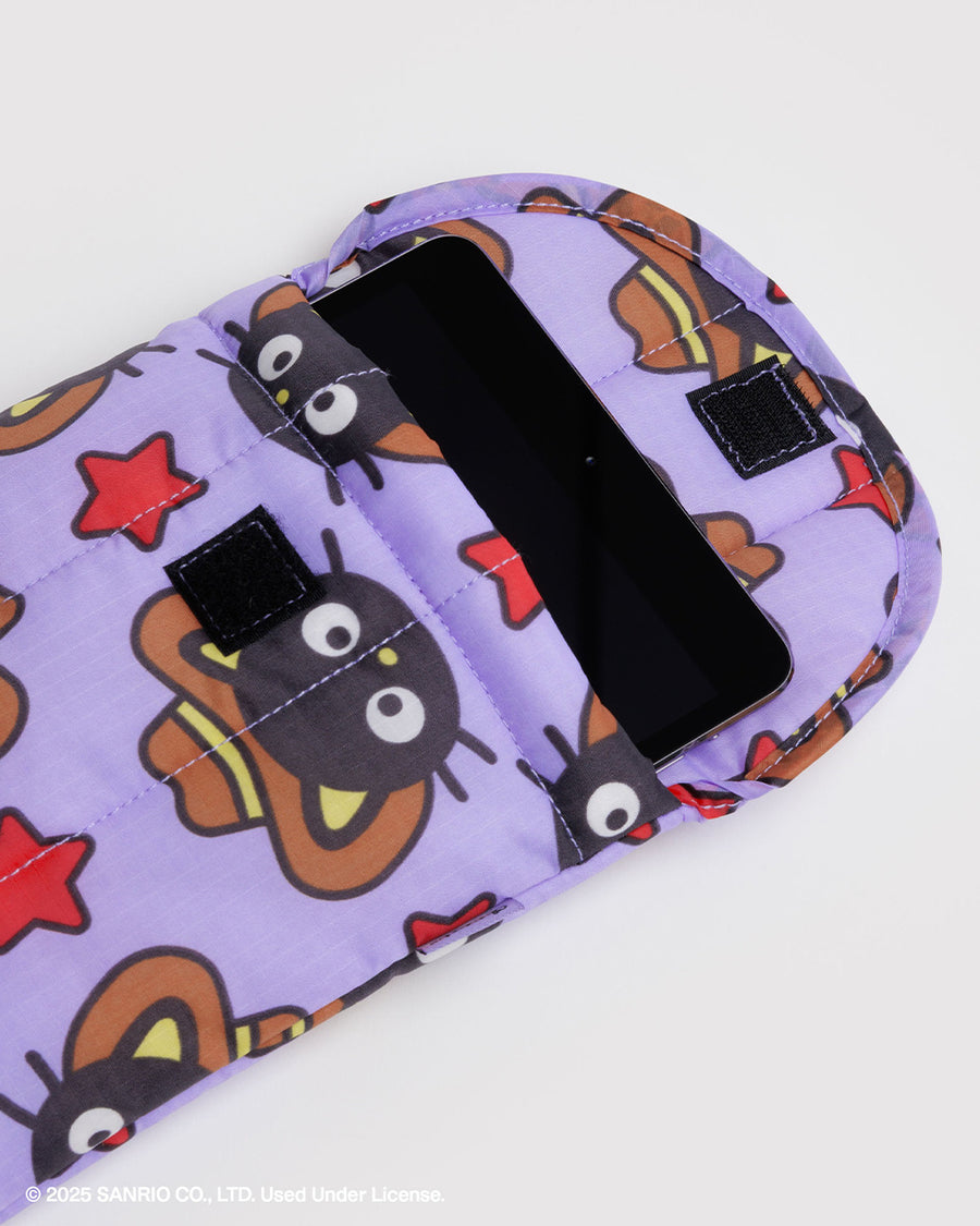 lilac 8 in. tablet sleeve with cococat western print with tablet inside