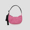 bright pink small nylon crescent bag