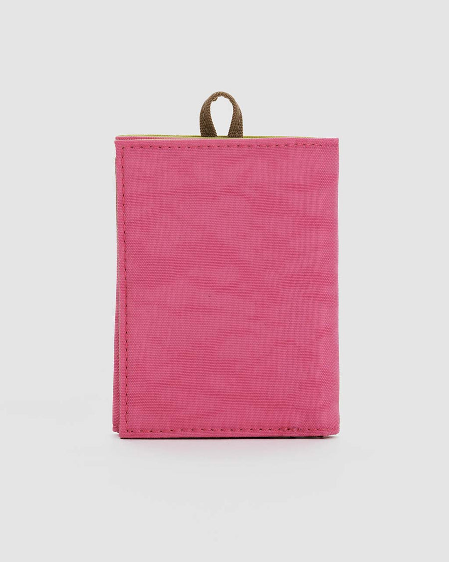 azalea pink snap wallet