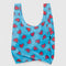 blue keith haring standard baggu with red heart print