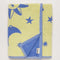 light yellow and light blue sun and moon towel