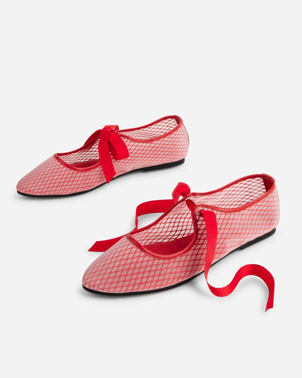 Valley Mesh Ballet Flat Cherry ban.do