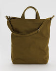 dark brown canvas bag