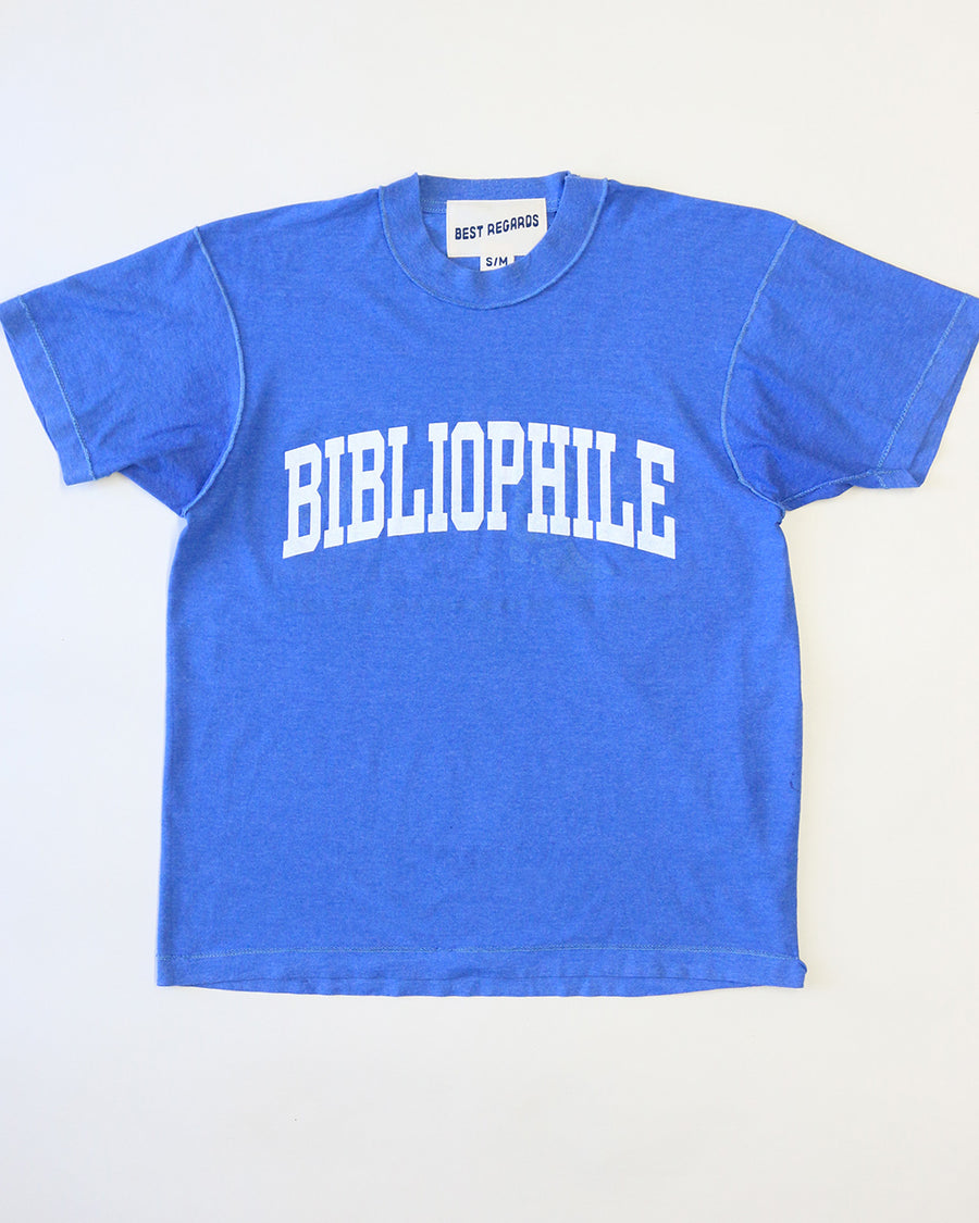 vintage bibliophile royal tee