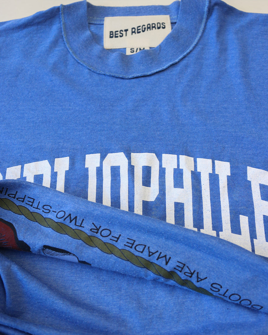 underside of vintage bibliophile royal tee