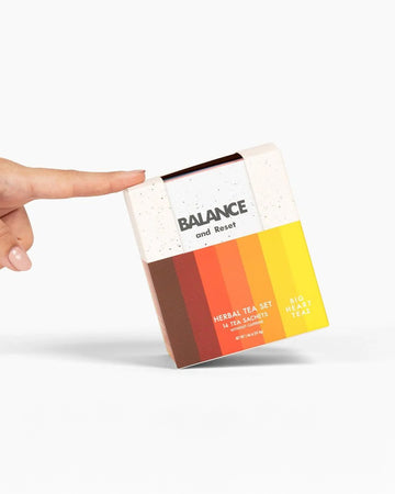 set of 14 'balance and reset' tea bags