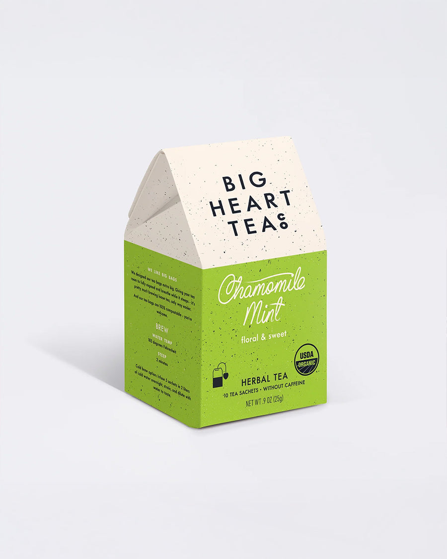 boxed chamomile mint 10 tea sachets