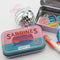 closed pink and blue sardines ton with sardines themed washi stickers