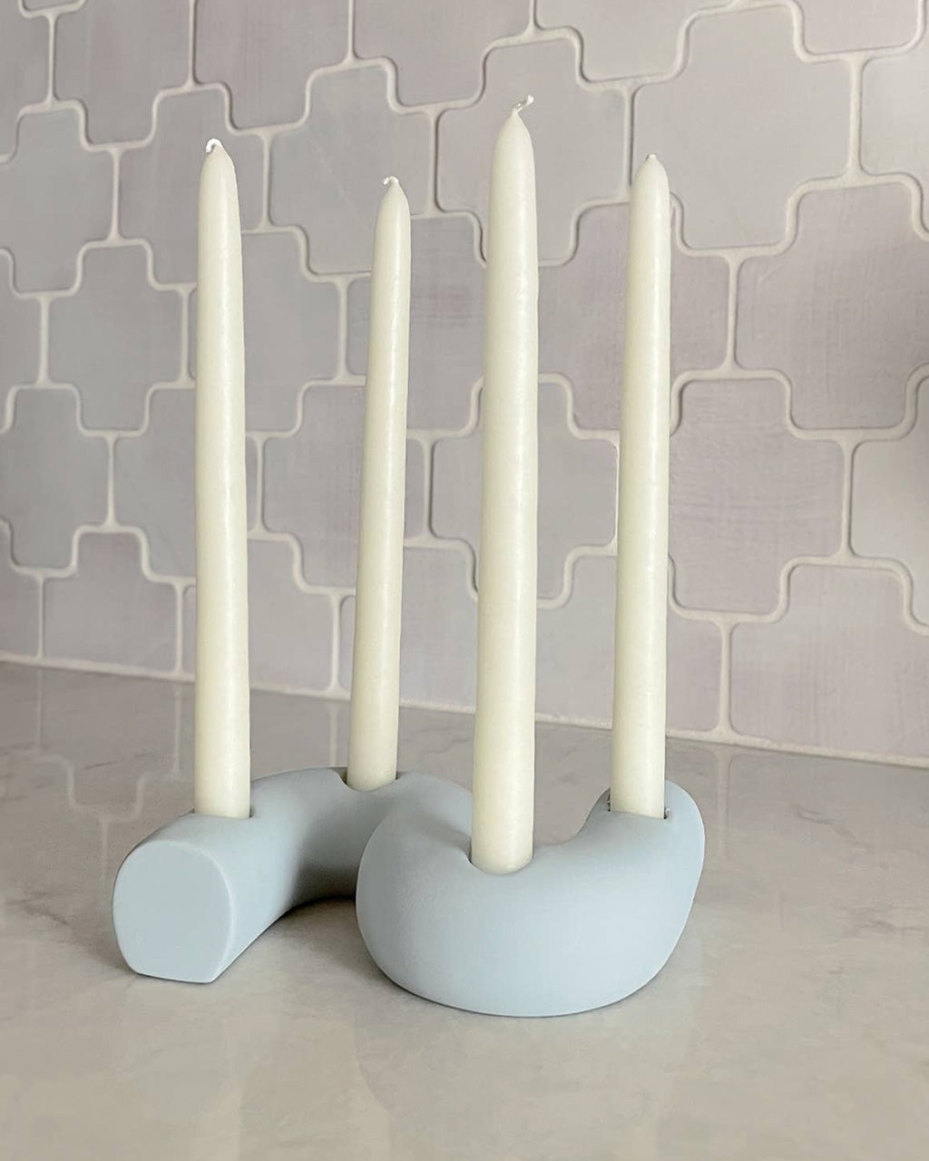 Squiggle Taper Candle Holder