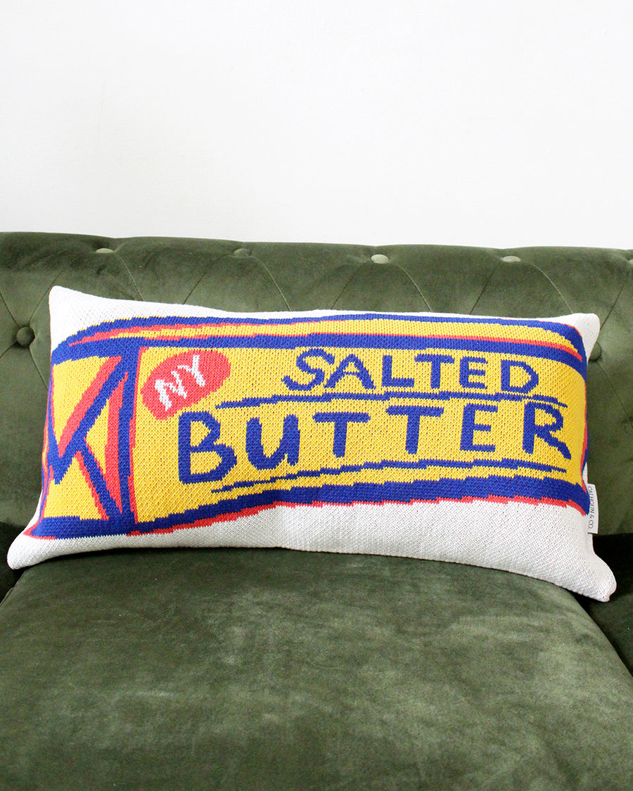 salted butter rectangular throw pillow