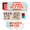 alpha better red and blue geometric shape rubber stamper kit with guide