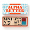 alpha better red and blue geometric shape rubber stamper kit