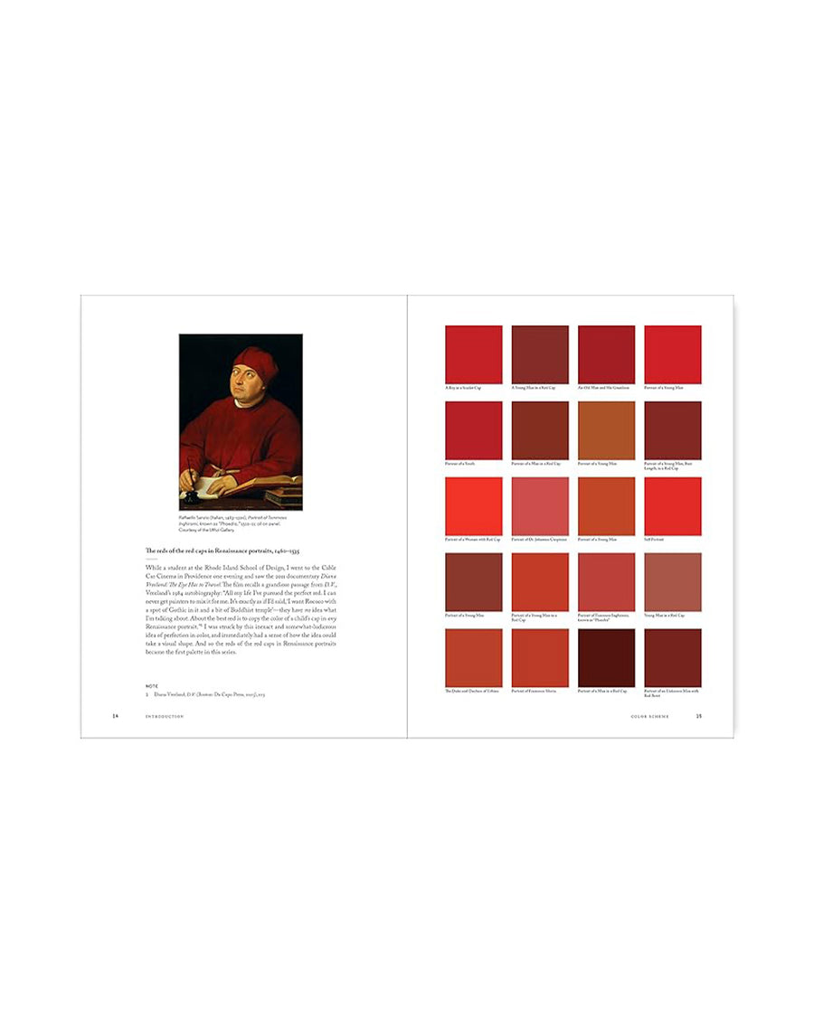 interior pages with various color palettes