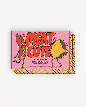Meat Cute: 10 Pop-Up Notecards and Envelopes