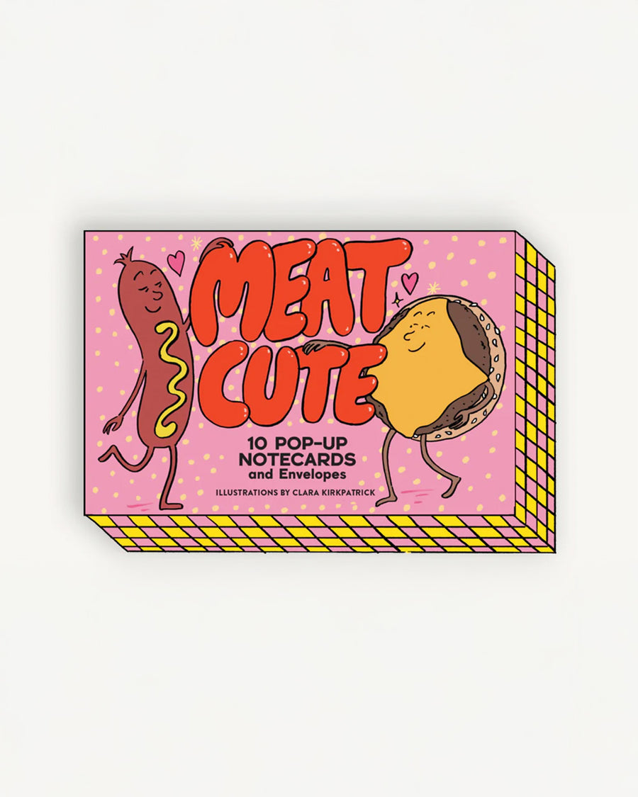 Meat Cute: 10 Pop-Up Notecards and Envelopes
