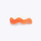 orange curved hair clip