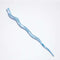 blue and white swirl large wavy hair stick