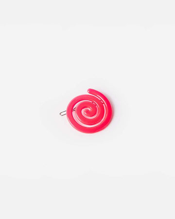 hot pink swirl hair clip