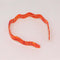 red and orange striped wavy headband