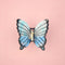 blue butterfly hair clip