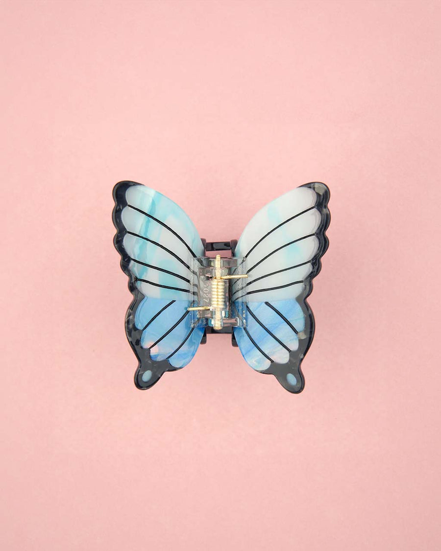 blue butterfly hair clip