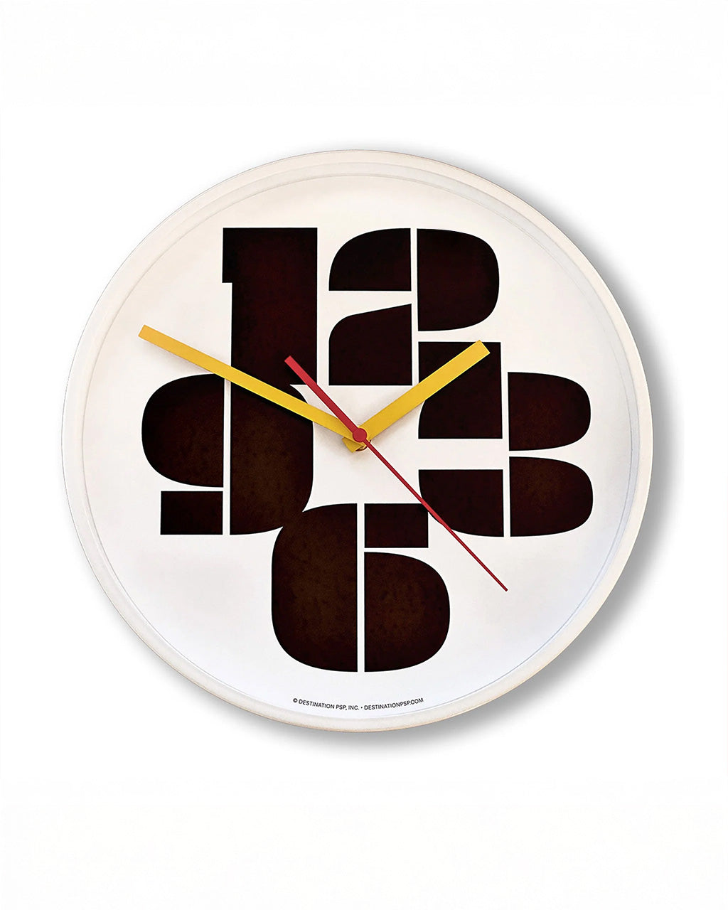Mod Numbers Wall Clock - Black and White