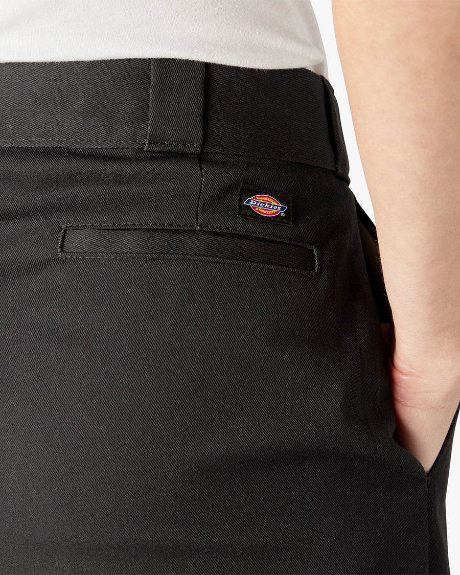 up close of slit pocket and dickies patch