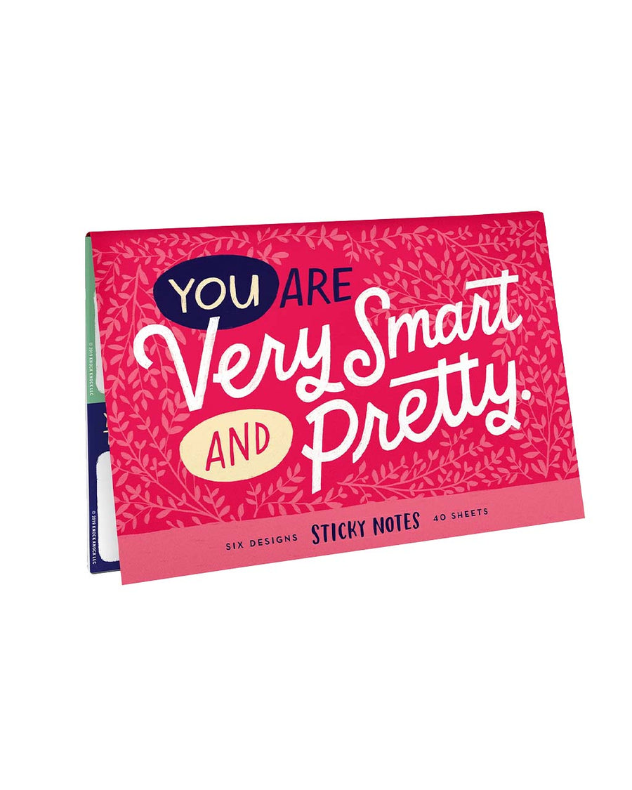 you are very smart and pretty sticky note set