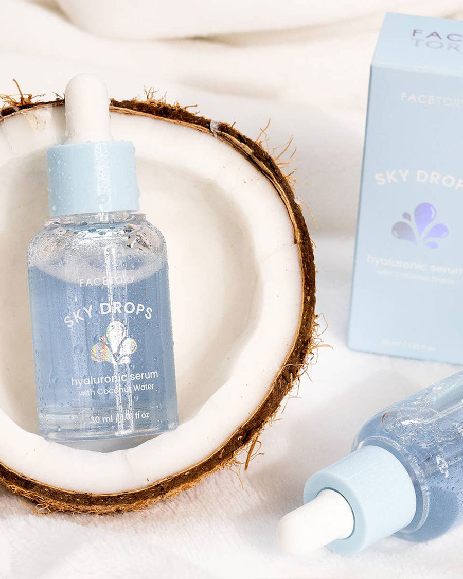 sky drops: hyaluronic serum with coconut water