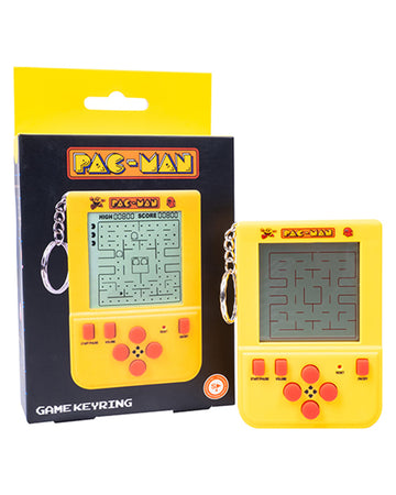 yellow packaged PAC-MAN keychain game