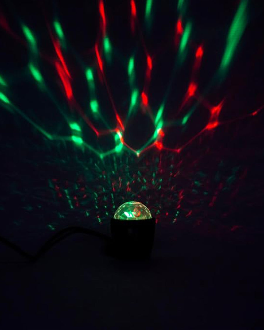 red and green colors of pocket disco ball 