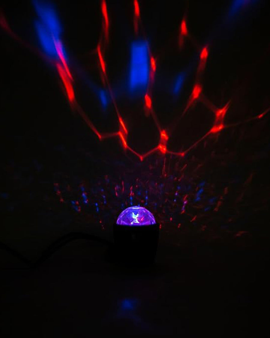 blue and red colors of pocket disco ball 