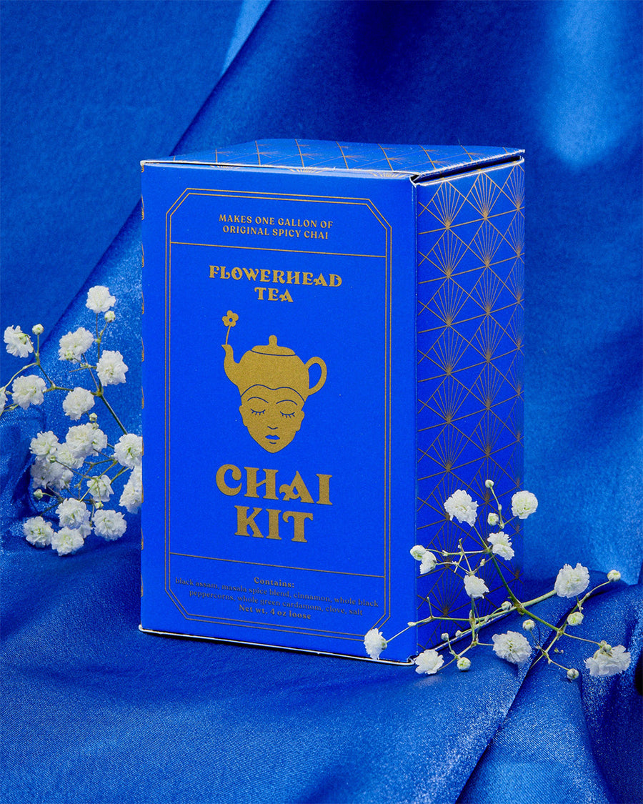 box of 10 serving chai kit (makes on gallon of original spicy chai)