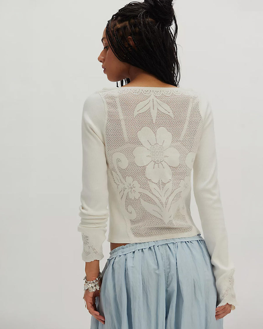 Delilah Long Sleeve Top - Clean Ivory – ban.do