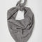tied grey knit triangle essential scarf
