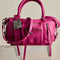 raspberry pink leather baby emerson tote bag