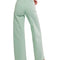 back view of model wearing mint wide leg jeans