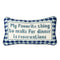 'my favorite thing to make for dinner is reservations' pillow