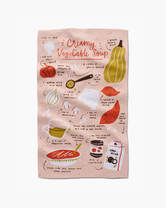 Creamy Veggie Soup Tea Towel ban.do
