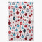 cream tea towel with colorful ornament and tree print