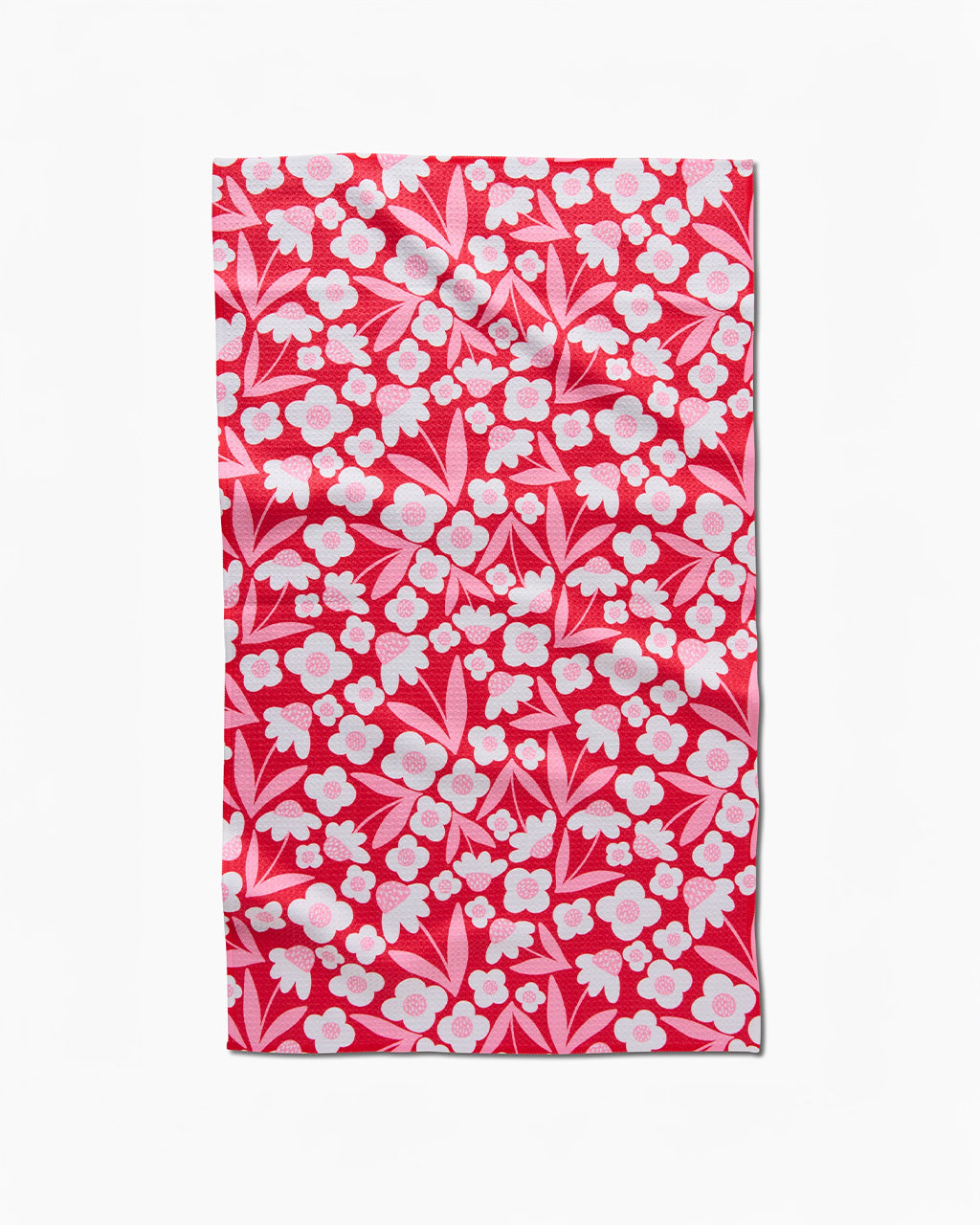 Pink Blooms Tea Towel