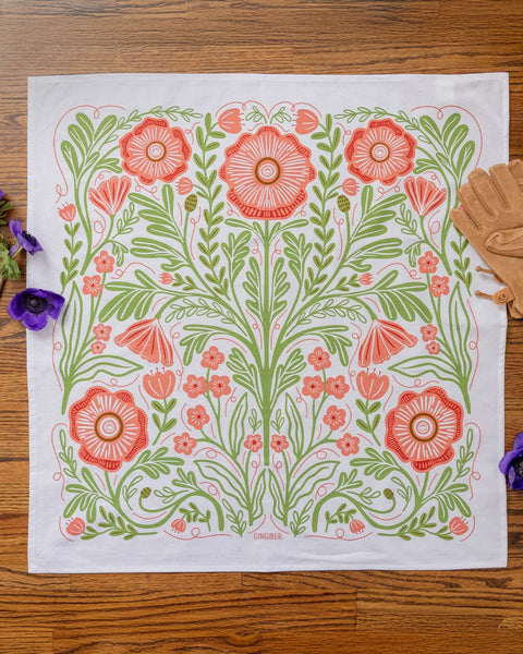 Pink Poppy Tea Towel – ban.do